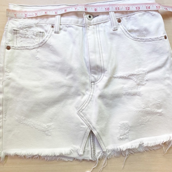 LUCKY BRAND OLD FAVORITE MINI Skirt Split front - Picture 4 of 8